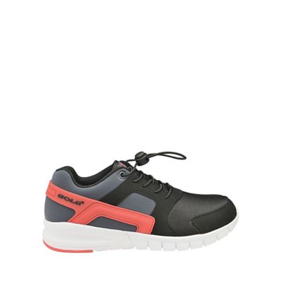 Boys' black/red 'Toggle' trainers